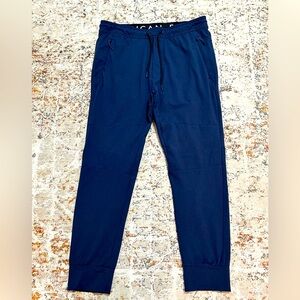 AMERICAN EAGLE drawstring jogger pants navy blue size Large with 3 zip pockets